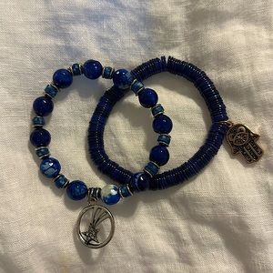 Lapis Bracelet Set
